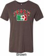 Italy Mens Tri Blend Crewneck Shirt
