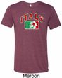 Italy Mens Tri Blend Crewneck Shirt