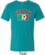 Italy Mens Tri Blend Crewneck Shirt