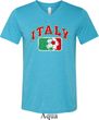 Italy Mens Tri Blend V-neck Shirt