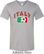Italy Mens Tri Blend V-neck Shirt