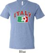 Italy Mens Tri Blend V-neck Shirt