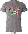 Italy Mens Tri Blend V-neck Shirt
