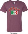 Italy Mens Tri Blend V-neck Shirt
