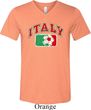 Italy Mens Tri Blend V-neck Shirt