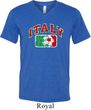 Italy Mens Tri Blend V-neck Shirt
