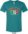 Italy Mens Tri Blend V-neck Shirt