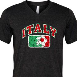 Italy Mens Tri Blend V-neck Shirt Italy Mens Tri Blend V-neck Shirt