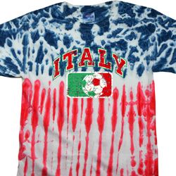 Italy Patriotic Tie Dye Shirt Italy Patriotic Tie Dye Shirt