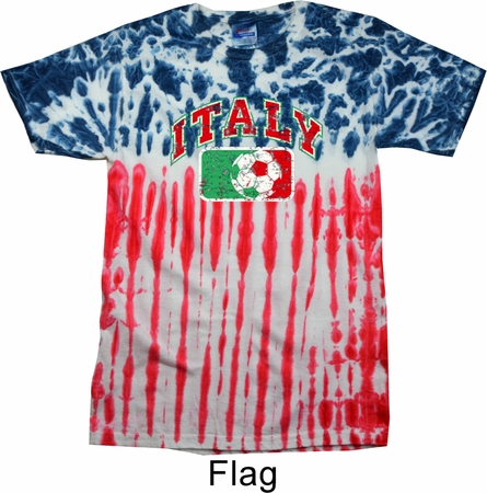 Italy Patriotic Tie Dye Shirt
