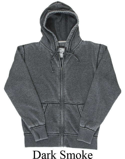 J America Hoodie Full-Zip Hooded Sweatshirt Vintage Zen