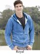 J America Hoodie Full-Zip Hooded Sweatshirt Vintage Zen Fleece Hoody