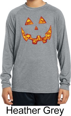 Jack O Lantern Skull Kids Dry Wicking Long Sleeve Shirt