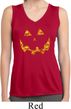 Jack O Lantern Skull Ladies Sleeveless Moisture Wicking Shirt