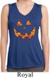 Jack O Lantern Skull Ladies Sleeveless Moisture Wicking Shirt