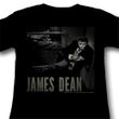 James Dean Juniors Shirt Camera Black Tee T-Shirt