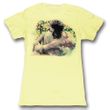 James Dean Juniors Shirt Cloudy Yellow Tee T-Shirt