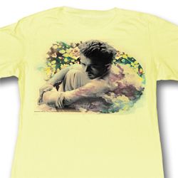 James Dean Juniors Shirt Cloudy Yellow Tee T-Shirt