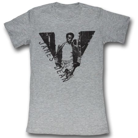 James Dean Juniors Shirt James Grey Heather Tee T-Shirt