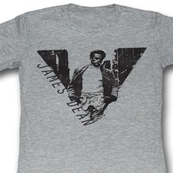 James Dean Juniors Shirt James Grey Heather Tee T-Shirt