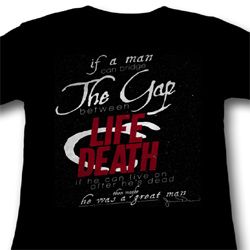 James Dean Juniors Shirt Life & Death Black Tee T-Shirt