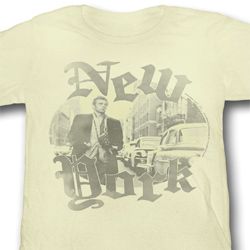 James Dean Juniors Shirt New York Yellow Tee T-Shirt