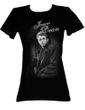 James Dean Juniors T-shirt Dean Leaning Black Tee Shirt