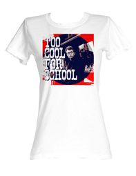 James Dean Juniors T-shirt Ice Cold White Tee Shirt