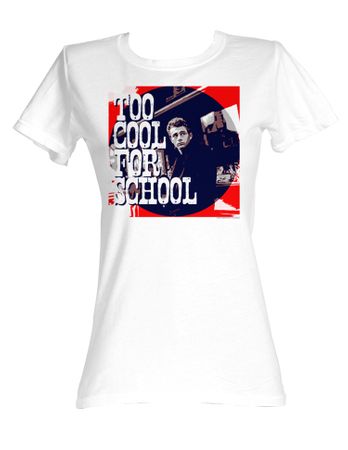 James Dean Juniors T-shirt Ice Cold White Tee Shirt