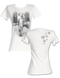James Dean Juniors T-shirt New York 1955 White Tee Shirt