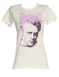 James Dean Juniors T-shirt Rebel Dirty White Tee Shirt
