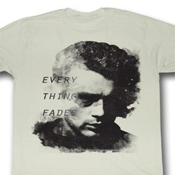 James Dean Shirt Everything Fades Adult Dirty White Tee T-Shirt