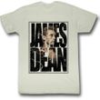 James Dean Shirt James Cracked Adult Dirty White Tee T-Shirt