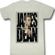 James Dean Shirt James Cracked Adult Dirty White Tee T-Shirt