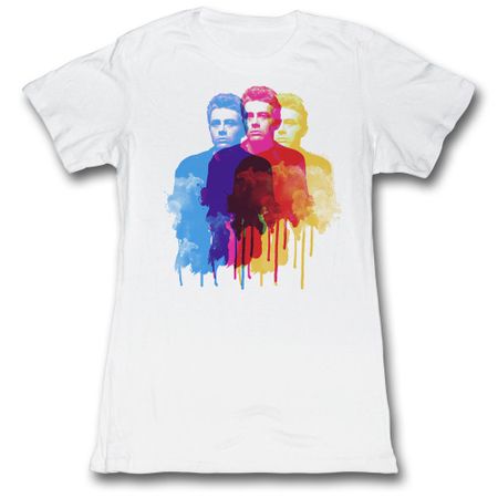 James Dean Shirt Juniors Color Ghost White T-Shirt