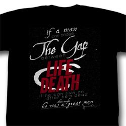 James Dean Shirt Life & Death Adult Black Tee T-Shirt