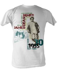 James Dean T-shirt Dean Typography Adult White Tee Shirt