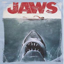 Jaws Block Title Poster Shirts Jaws Block Title Poster Shirts