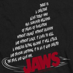 Jaws Dorsal Text Shirts Jaws Dorsal Text Shirts