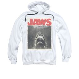 Jaws Hoodie Block Classic Fear White Sweatshirt Hoody Jaws Hoodie Block Classic Fear White Sweatshirt Hoody