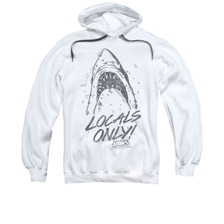 Jaws Hoodie Locals Only White Sweatshirt Hoody