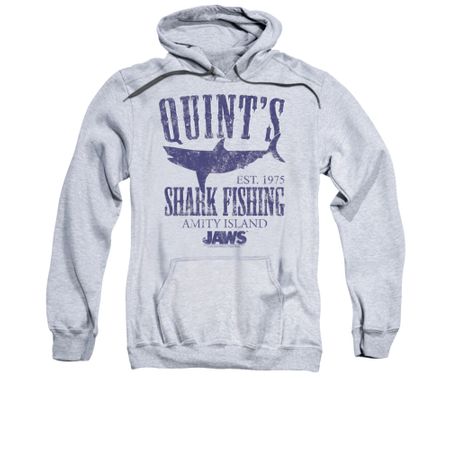 Jaws Hoodie Quint's Athletic Heather Sweatshirt Hoody