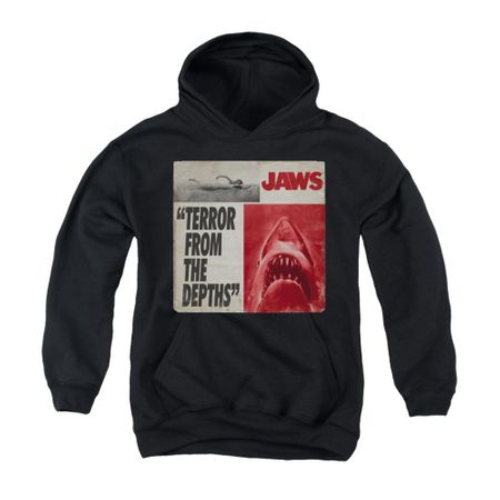 Jaws Hoodie Terror Black Sweatshirt Hoody