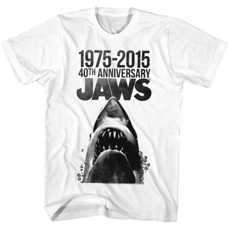 Jaws Shirt 40th Anniversay White T-Shirt
