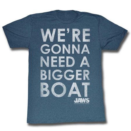 Jaws Shirt A Bigger Boat Slate T-Shirt