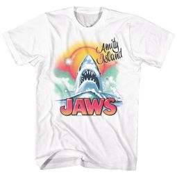Jaws Shirt Airbrush White T-Shirt Jaws Shirt Airbrush White T-Shirt