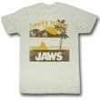 Jaws Shirt Amity Island Adult Dirty White Tee T-Shirt