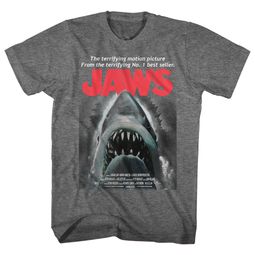 Jaws Shirt Beware Athletic Heather T-Shirt Jaws Shirt Beware Athletic Heather T-Shirt