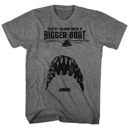 Jaws Shirt Bigger Boat Athletic Heather T-Shirt Jaws Shirt Bigger Boat Athletic Heather T-Shirt