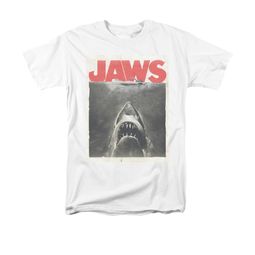 Jaws Shirt Block Classic Fear White T-Shirt Jaws Shirt Block Classic Fear White T-Shirt